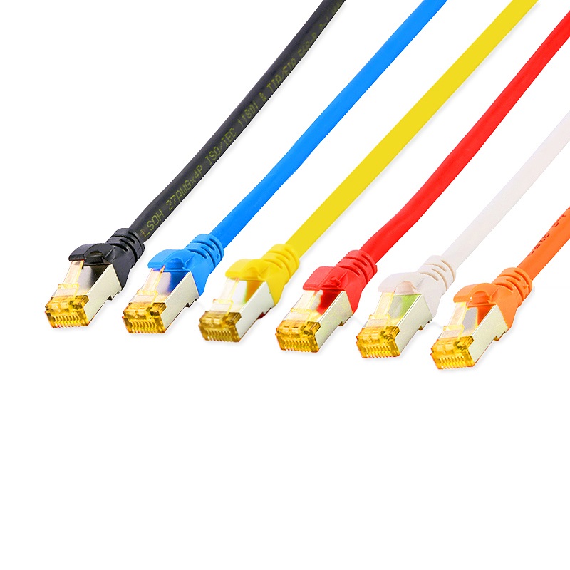 Linkwylan Network RJ45 Patch Cord, CAT 6A S/FTP, AWG28 Stranded Copper, PVC Jacket, Snagless