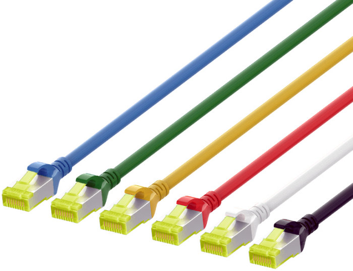 Cat 6A S/FTP double-shielded patch cords
