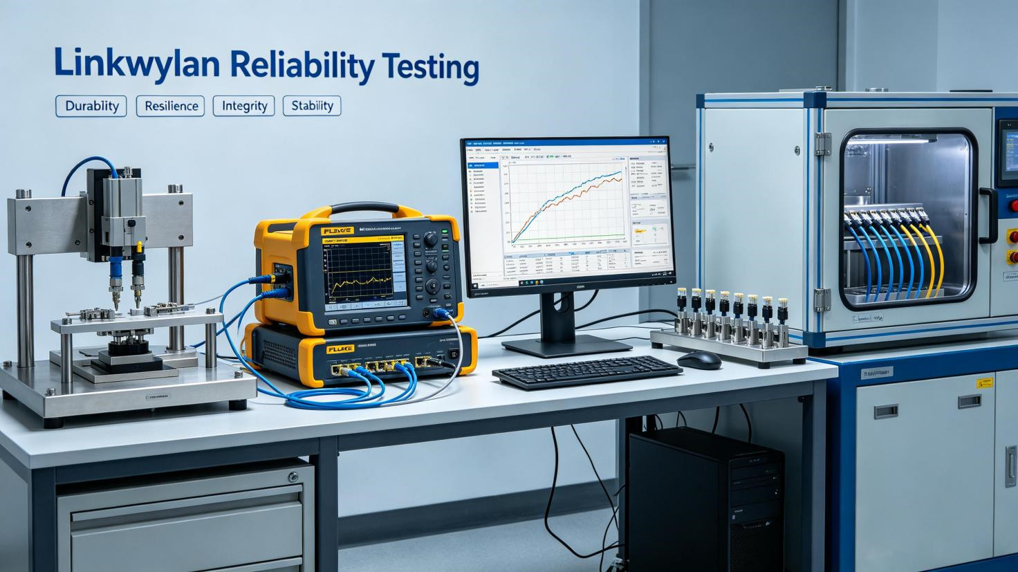 Linkwylan IEC 60603-7 reliability test program for RJ45 connectors
