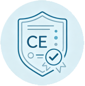 CE certificate compliance icon