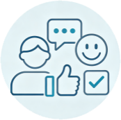 Customer satisfaction icon