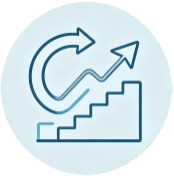 Continuous improvement icon